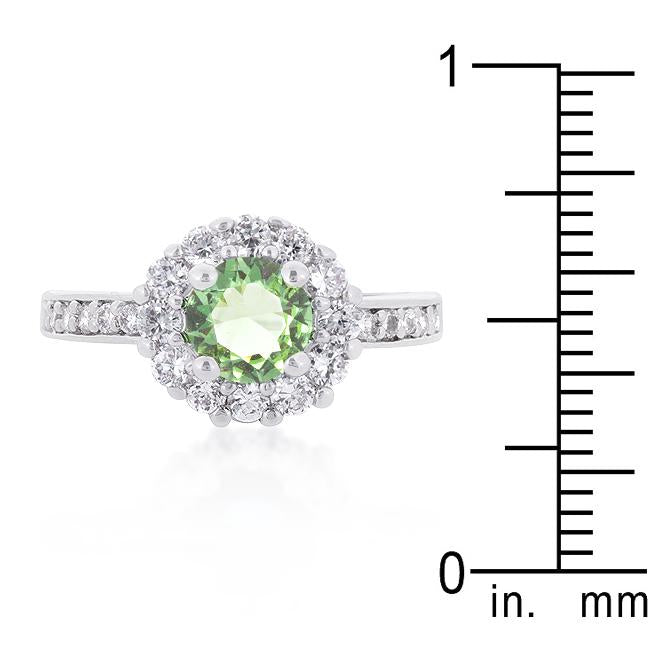 Bella Birthstone Engagement Ring in Green - Charming Charlie