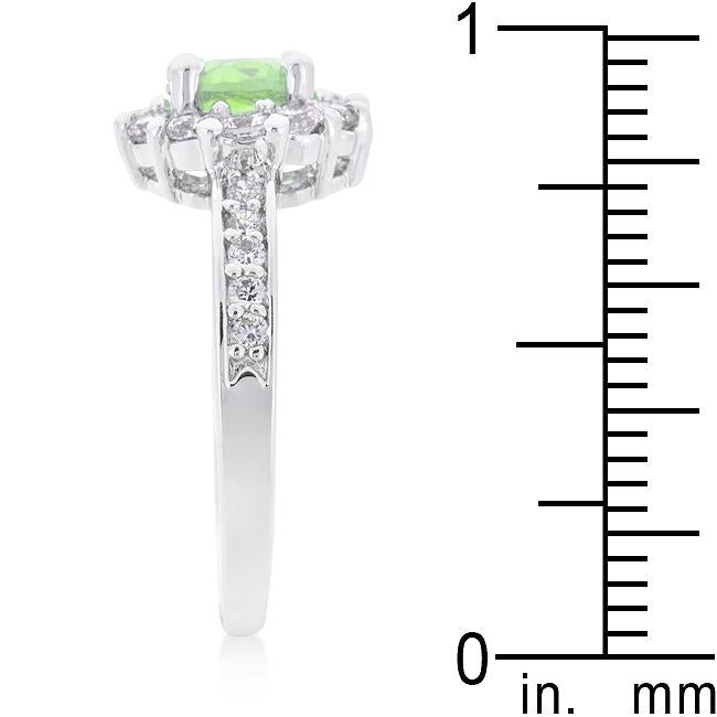 Bella Birthstone Engagement Ring in Green - Charming Charlie