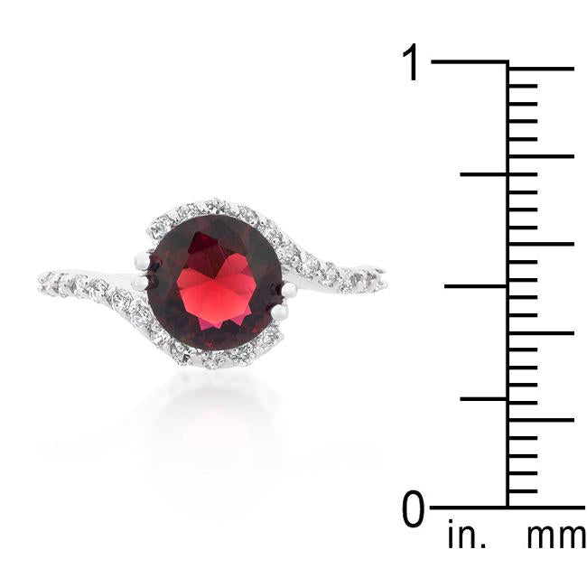 Red Swirling Engagement Ring - Charming Charlie