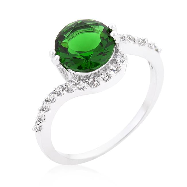 Green Swirling Engagement Ring - Charming Charlie