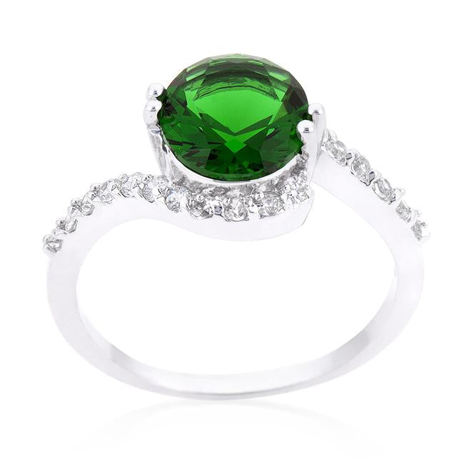 Green Swirling Engagement Ring - Charming Charlie