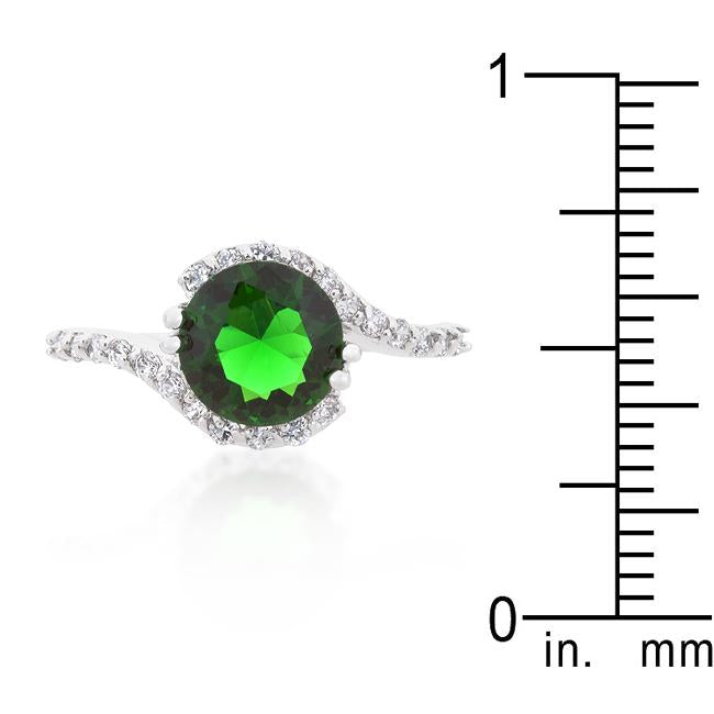Green Swirling Engagement Ring - Charming Charlie