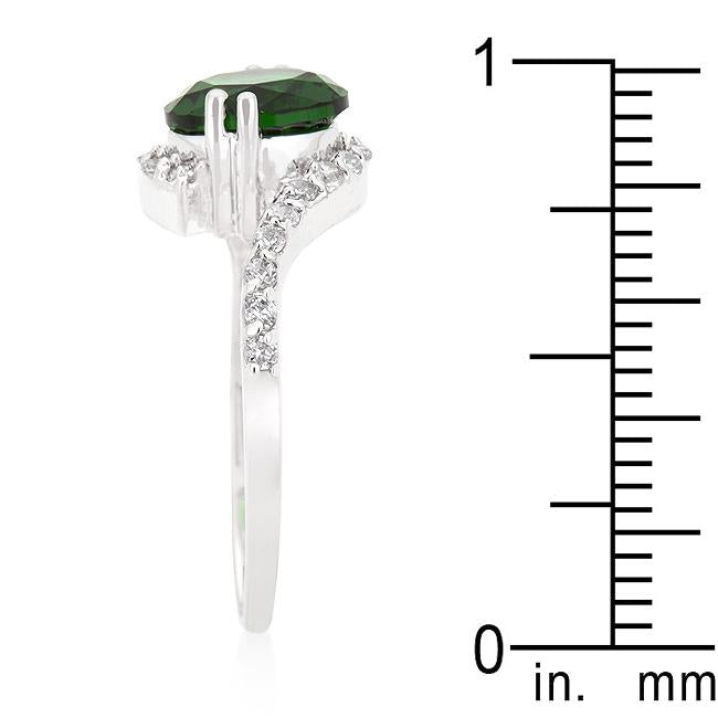 Green Swirling Engagement Ring - Charming Charlie