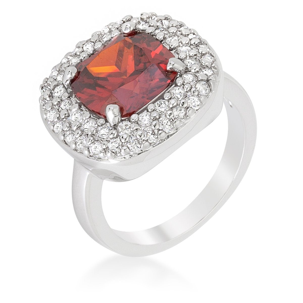 Micropave Red Bridal Cocktail Ring - Charming Charlie