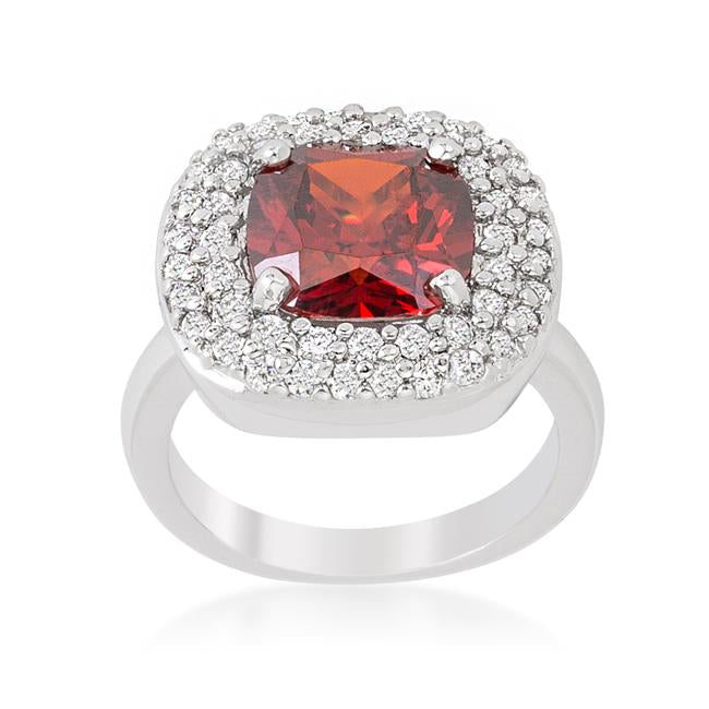 Micropave Red Bridal Cocktail Ring - Charming Charlie