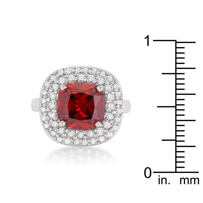 Micropave Red Bridal Cocktail Ring - Charming Charlie