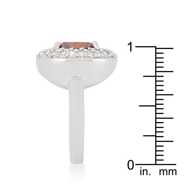 Micropave Red Bridal Cocktail Ring - Charming Charlie