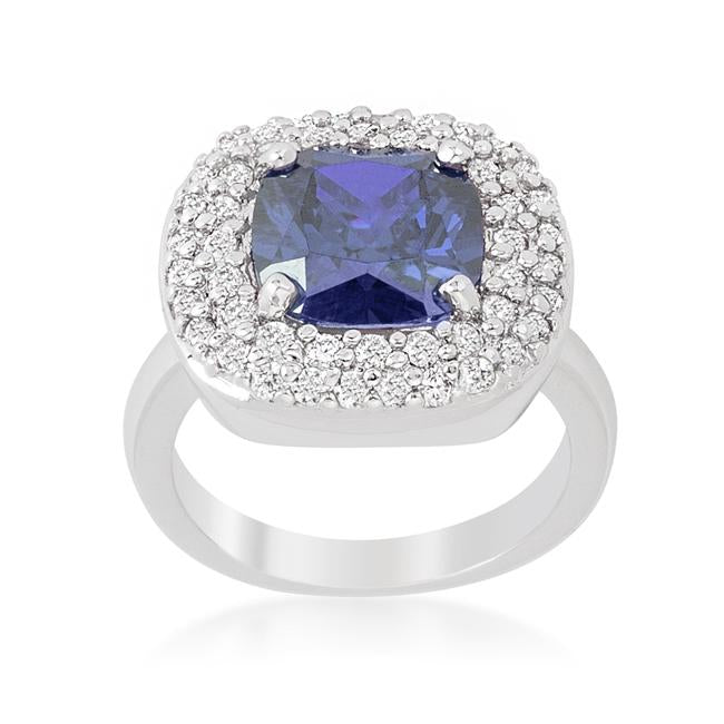 Micropave Lavender Purple Bridal Cocktail Ring - Charming Charlie