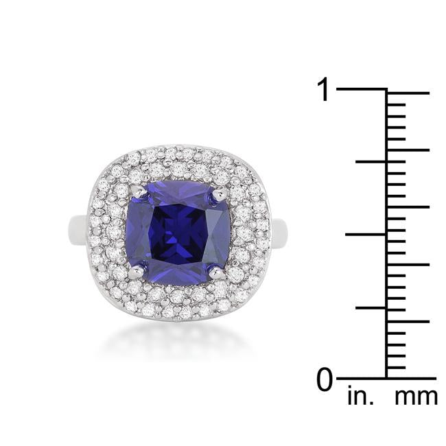 Micropave Lavender Purple Bridal Cocktail Ring - Charming Charlie