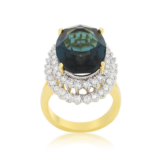 Two-tone Double Halo Cocktail Ring - Charming Charlie