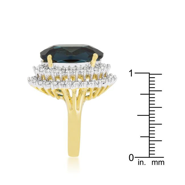 Two-tone Double Halo Cocktail Ring - Charming Charlie
