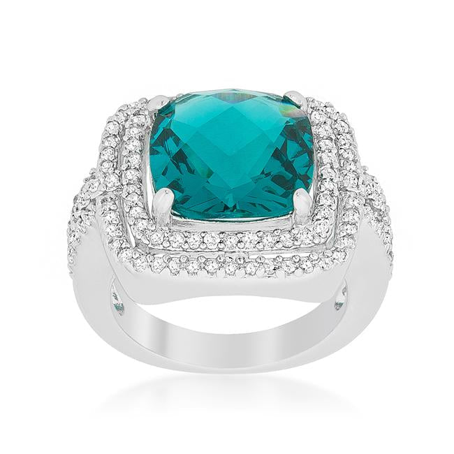 Candy Aqua Cocktail Ring - Charming Charlie