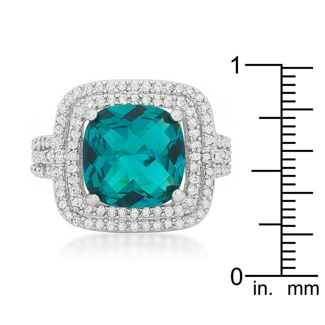 Candy Aqua Cocktail Ring - Charming Charlie
