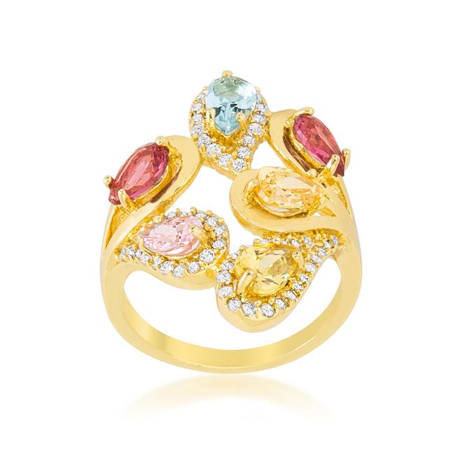 Multi-Color Cocktail Ring - Charming Charlie