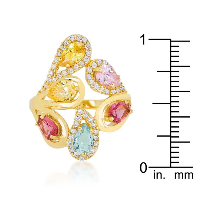 Multi-Color Cocktail Ring - Charming Charlie