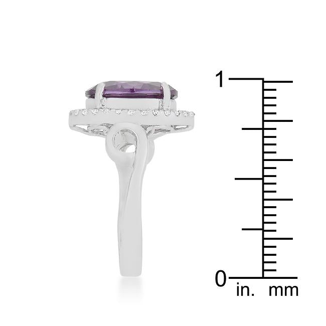 Amethyst Halo Cocktail Ring - Charming Charlie