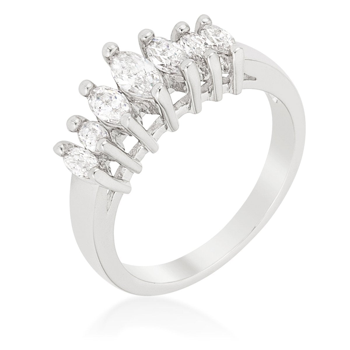 Graduated Marquise Anniversary Band - Charming Charlie