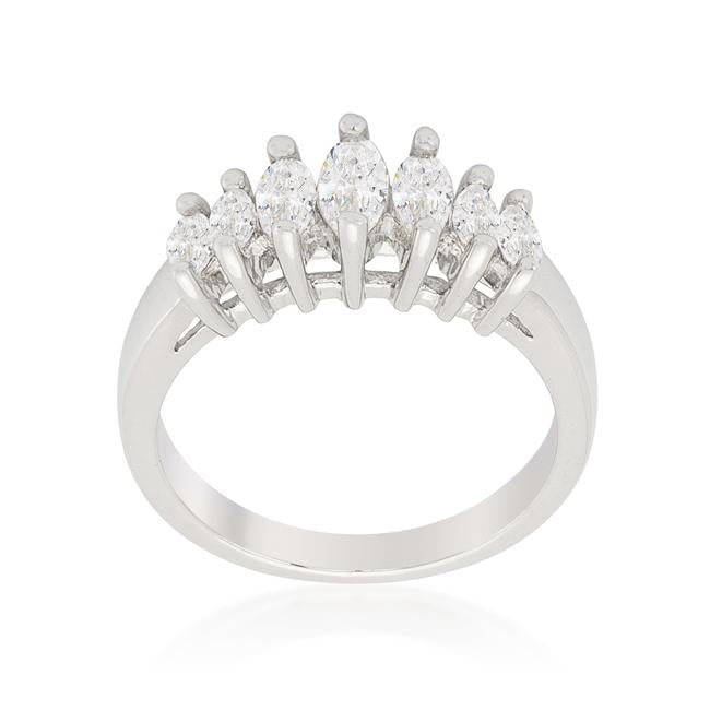 Graduated Marquise Anniversary Band - Charming Charlie