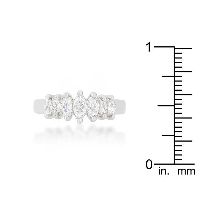 Graduated Marquise Anniversary Band - Charming Charlie