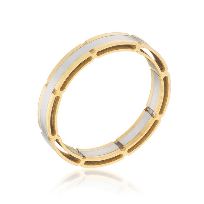 Two Tone Band Ring - Charming Charlie