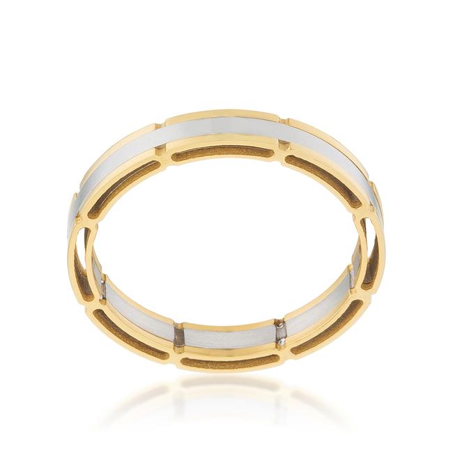 Two Tone Band Ring - Charming Charlie