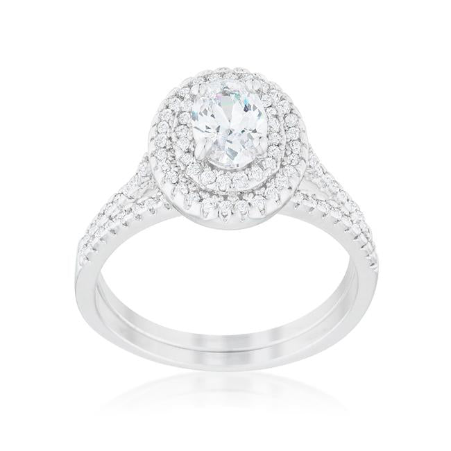 Oval Wedding Ring Set - Charming Charlie