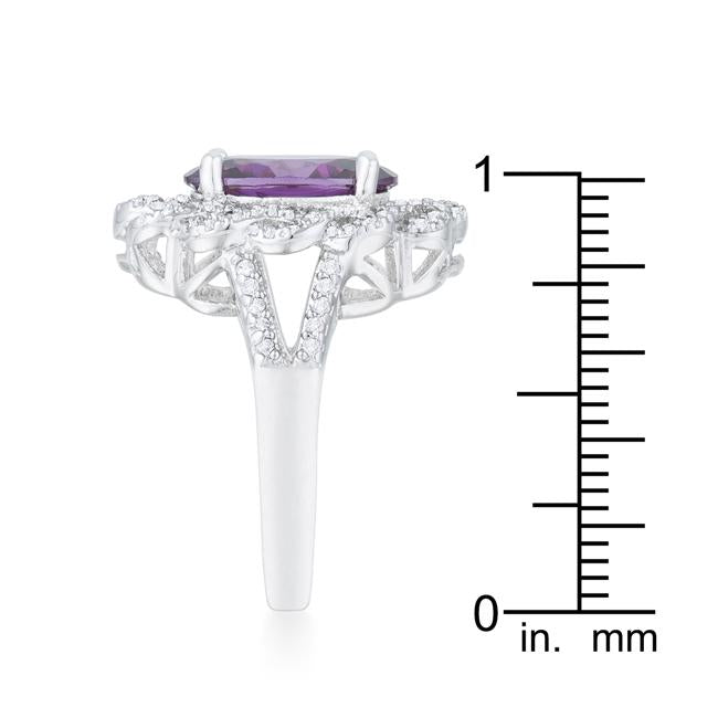 Amethyst Oval Classic Ring - Charming Charlie