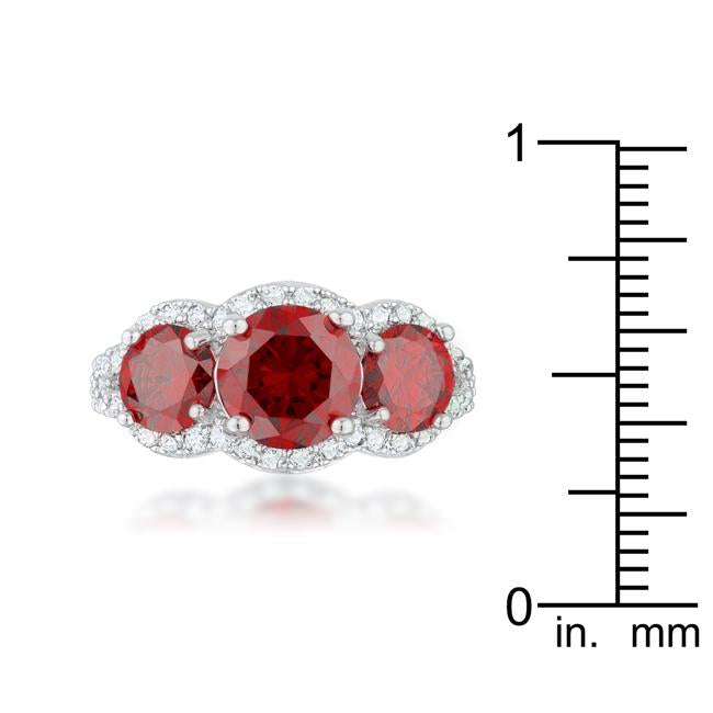 Garnet Classic Trio Ring - Charming Charlie