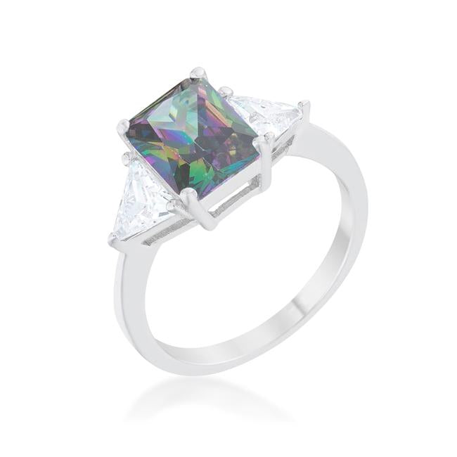 Classic Mystic Rhodium Engagement Ring - Charming Charlie
