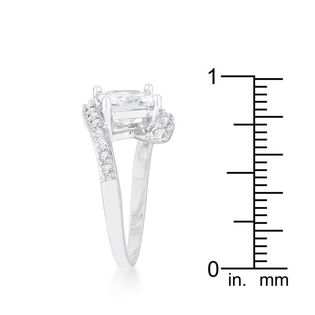 Caroline 2.3ct CZ Rhodium Statement Ring - Charming Charlie