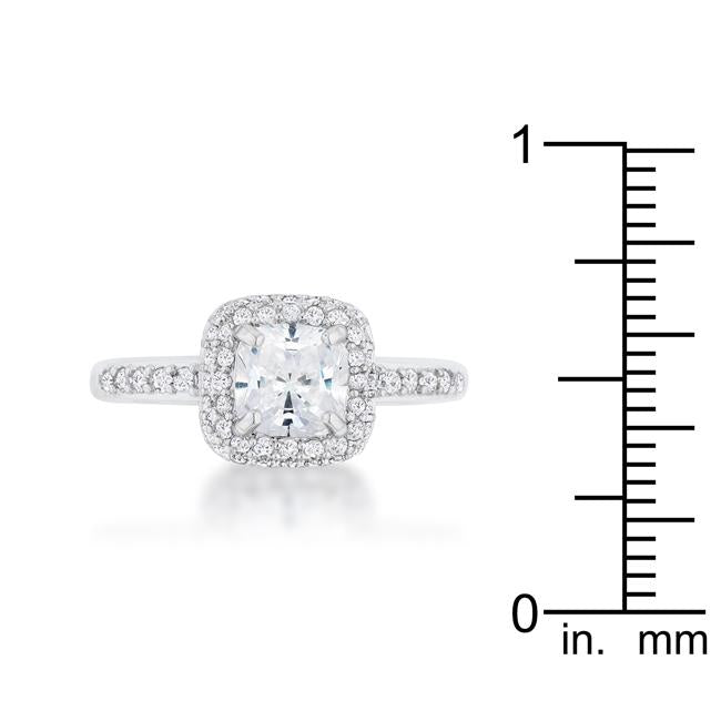 Serena 1.5ct Clear CZ Rhodium Art Deco Ring - Charming Charlie