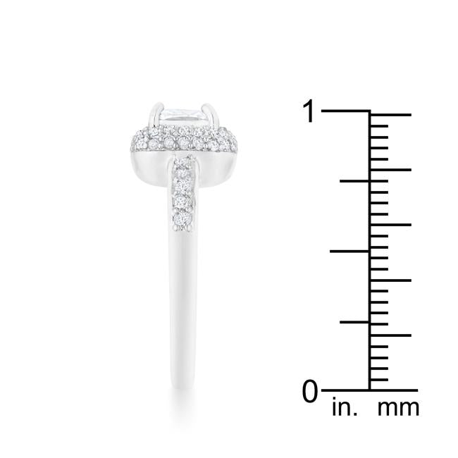 Serena 1.5ct Clear CZ Rhodium Art Deco Ring - Charming Charlie