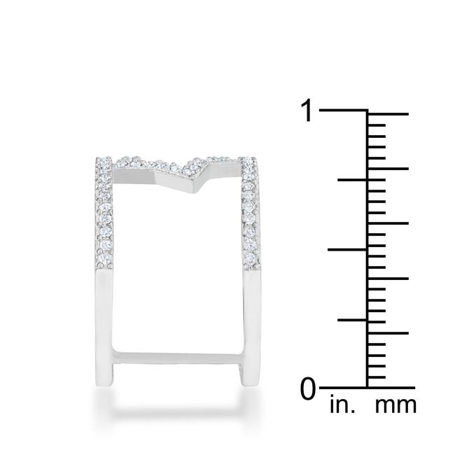 Nailey 0.75ct CZ Rhodium Star Contemporary Ring - Charming Charlie