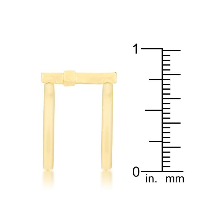 Francis 0.08ct CZ 14k Gold Contemporary Cross Ring - Charming Charlie
