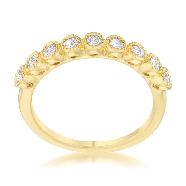 Bea 0.27ct CZ 14k Gold Delicate Band - Charming Charlie