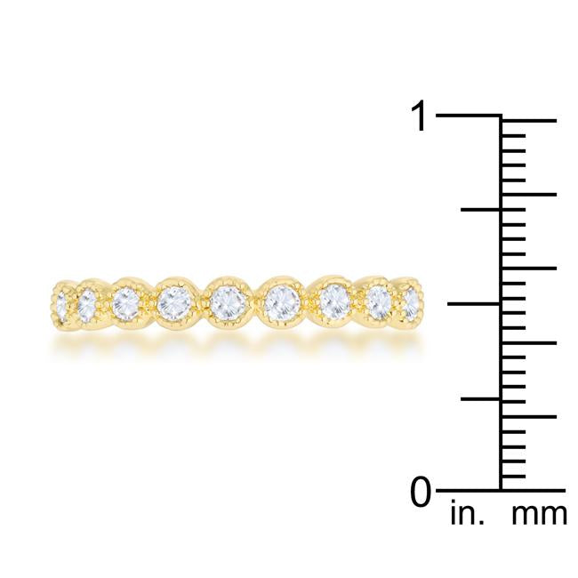Bea 0.27ct CZ 14k Gold Delicate Band - Charming Charlie