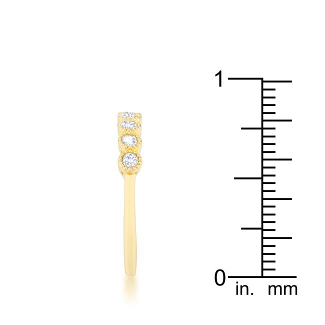 Bea 0.27ct CZ 14k Gold Delicate Band - Charming Charlie