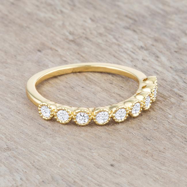 Bea 0.27ct CZ 14k Gold Delicate Band - Charming Charlie