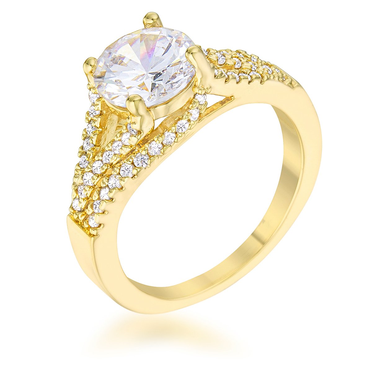 Irine 2.3ct CZ 14k Gold Classic Ring - Charming Charlie