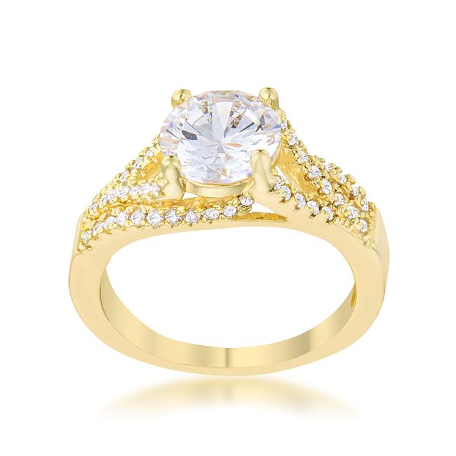 Irine 2.3ct CZ 14k Gold Classic Ring - Charming Charlie