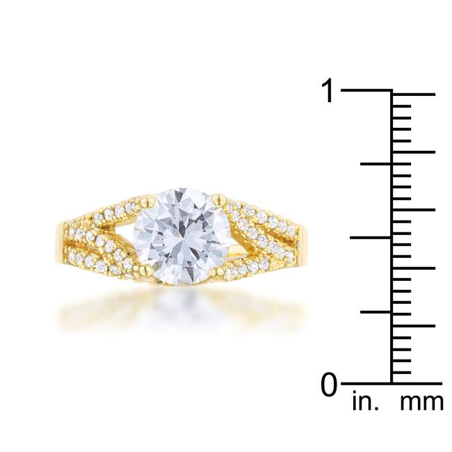 Irine 2.3ct CZ 14k Gold Classic Ring - Charming Charlie