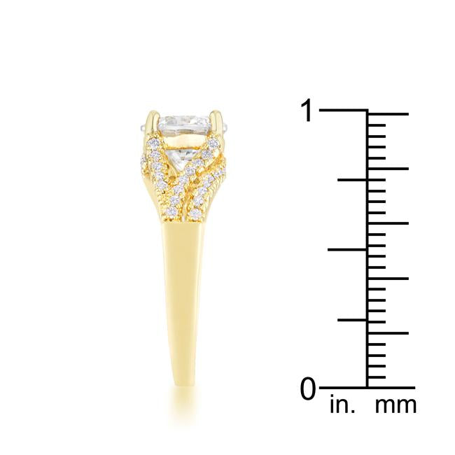 Irine 2.3ct CZ 14k Gold Classic Ring - Charming Charlie