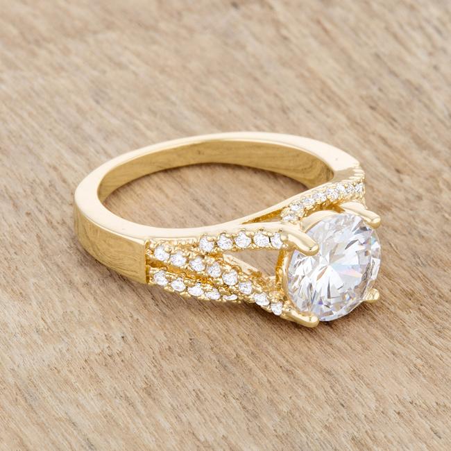 Irine 2.3ct CZ 14k Gold Classic Ring - Charming Charlie