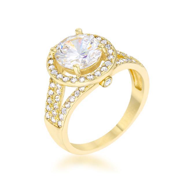 Marylin 2.5ct CZ 14k Gold Classic Ring - Charming Charlie