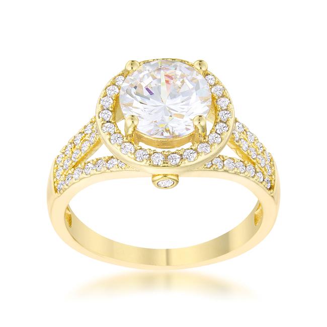 Marylin 2.5ct CZ 14k Gold Classic Ring - Charming Charlie