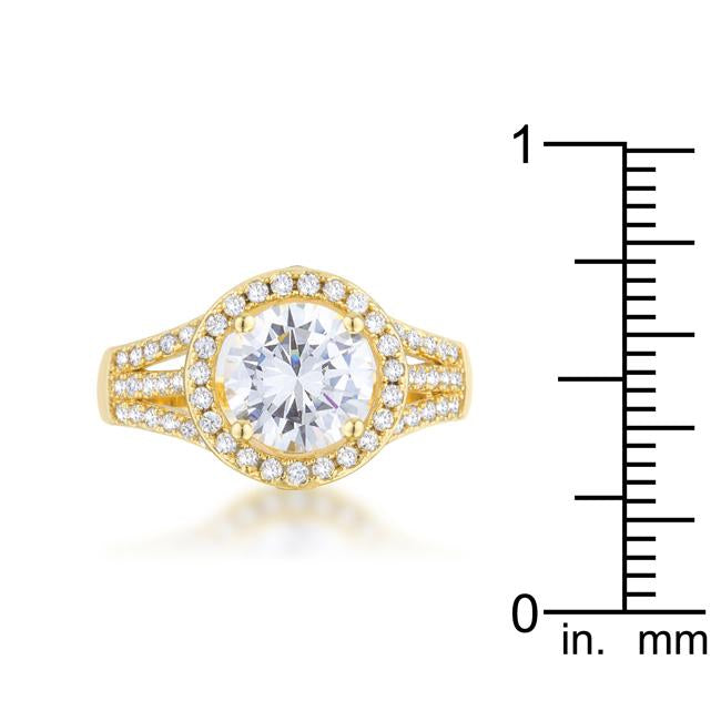 Marylin 2.5ct CZ 14k Gold Classic Ring - Charming Charlie