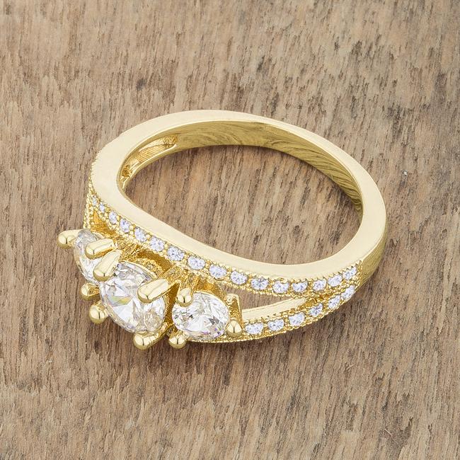 Geneviere 1.45ct CZ 14k Gold Classic Ring - Charming Charlie