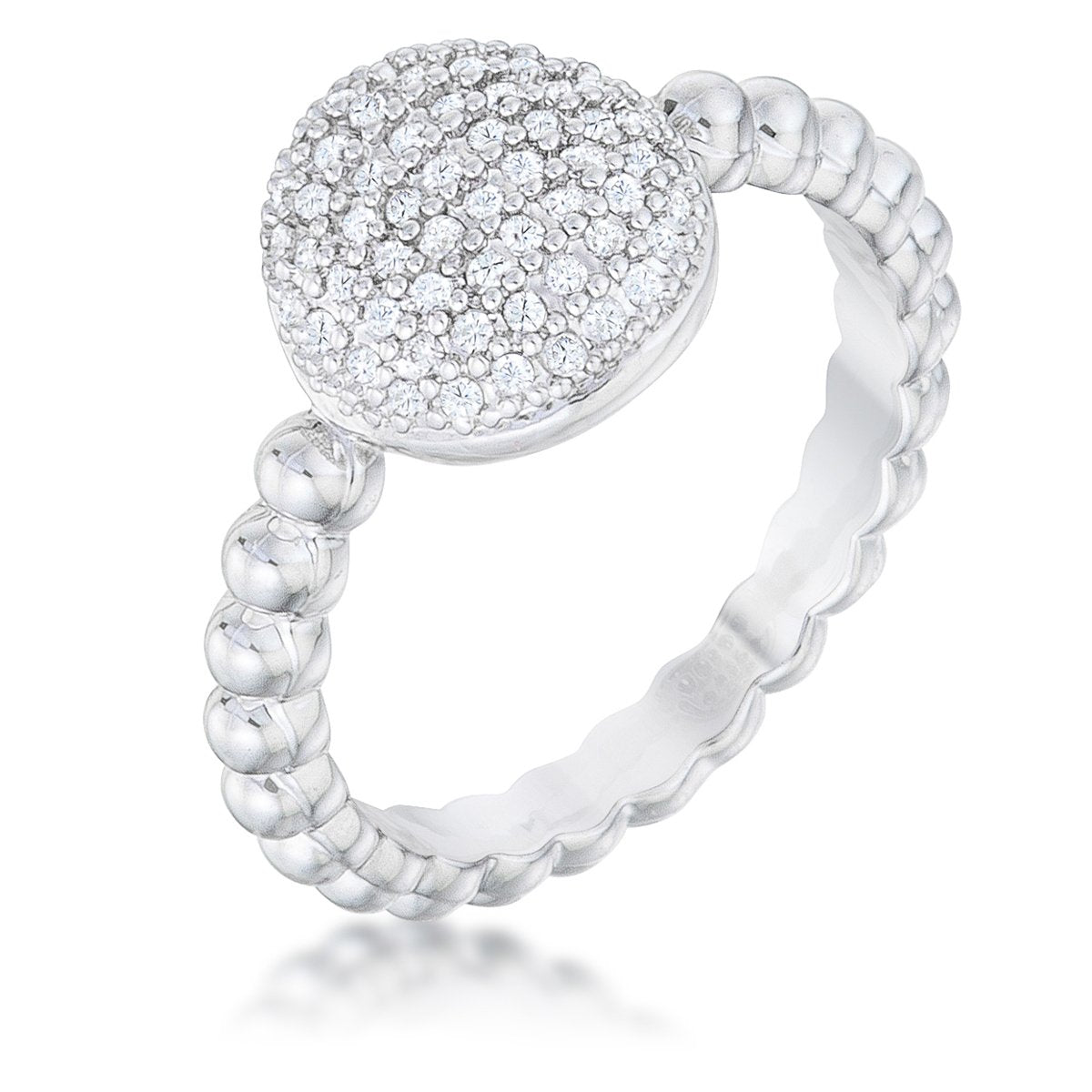 Stunning CZ Rhodium Ring - Charming Charlie