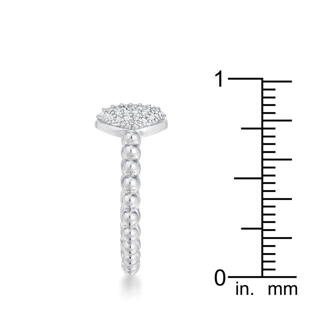 Stunning CZ Rhodium Ring - Charming Charlie