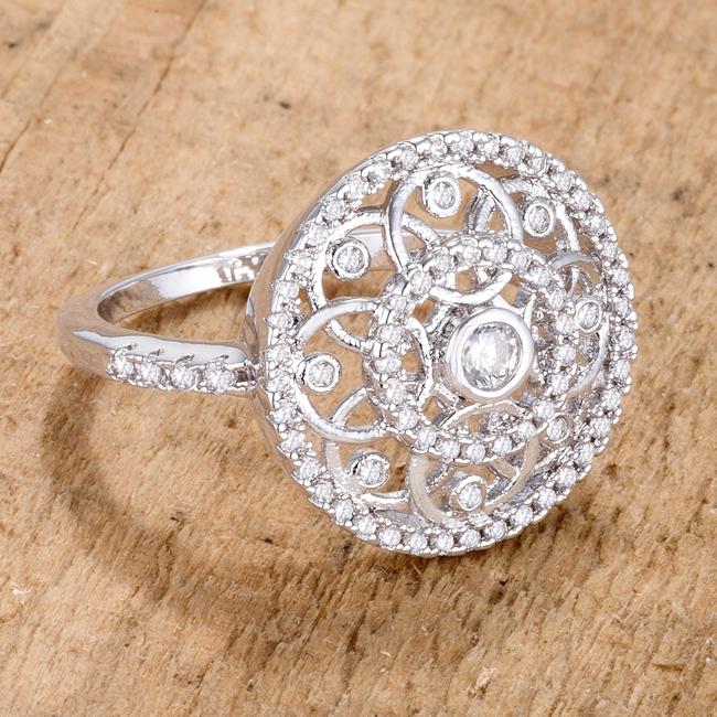 .5 Ct Interlocking Circles Ring with CZ - Charming Charlie